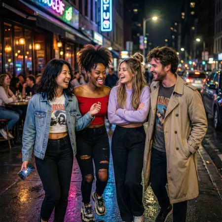 Funny Night Out Captions