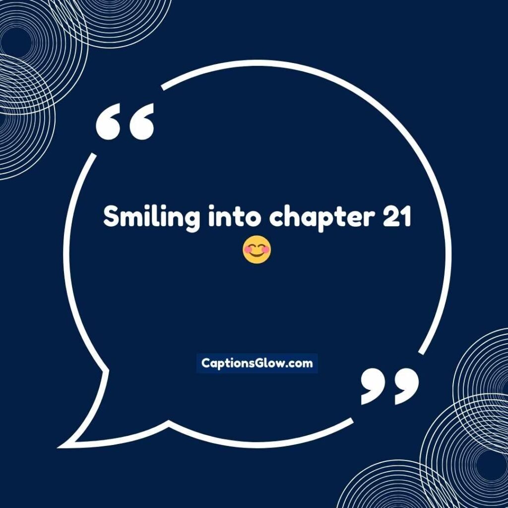 Cute 21st Birthday Captions