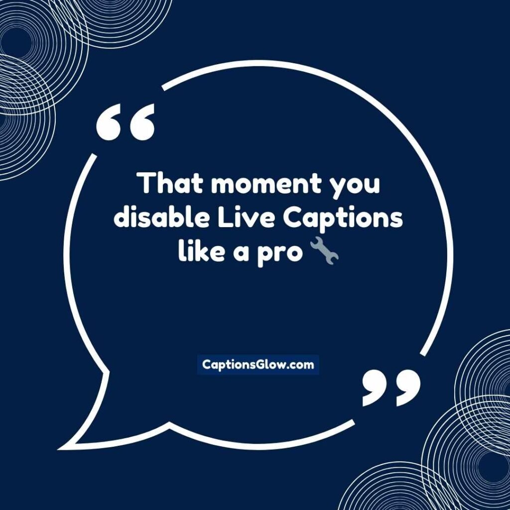 Easy Captions for turn off live