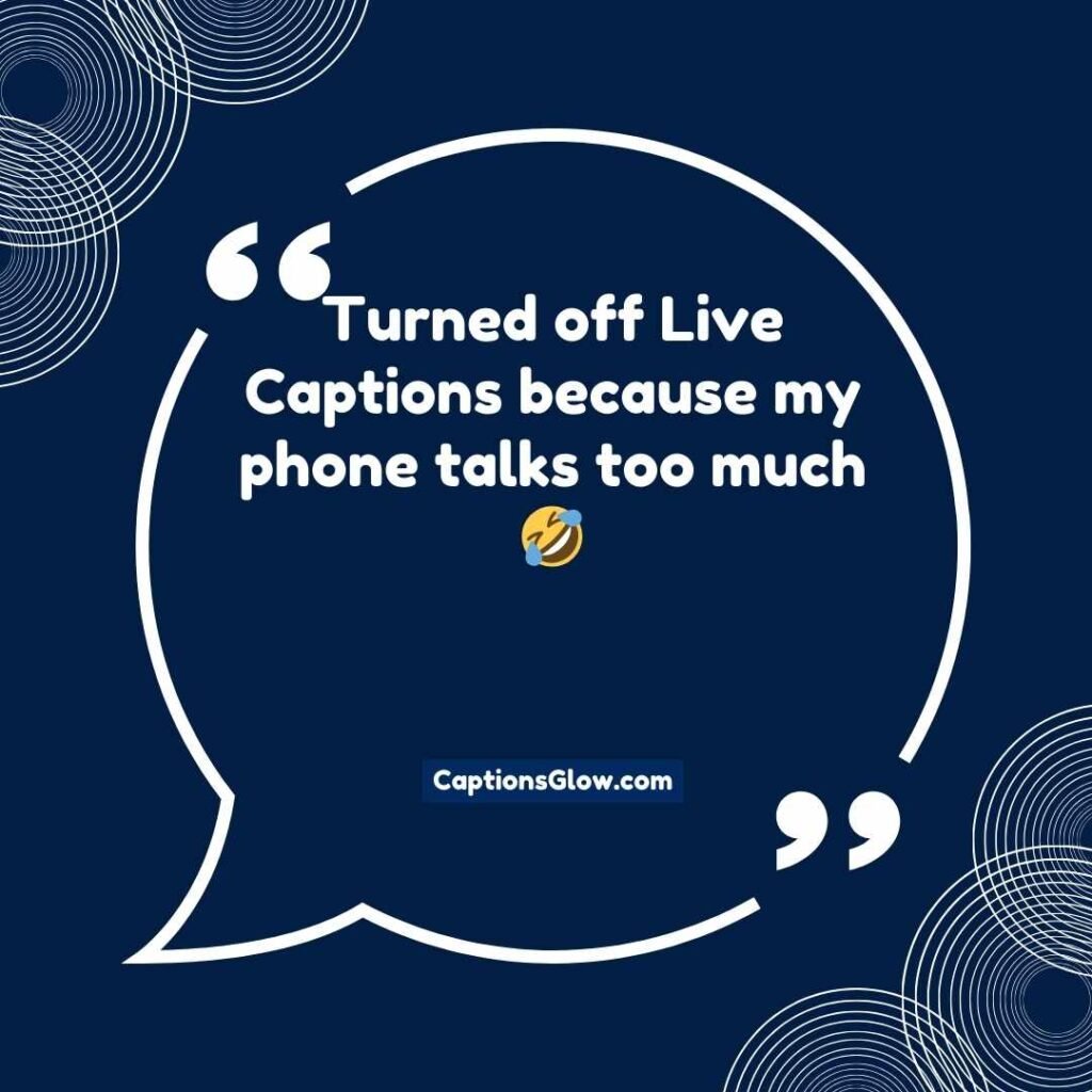 Funny Captions About turn off live