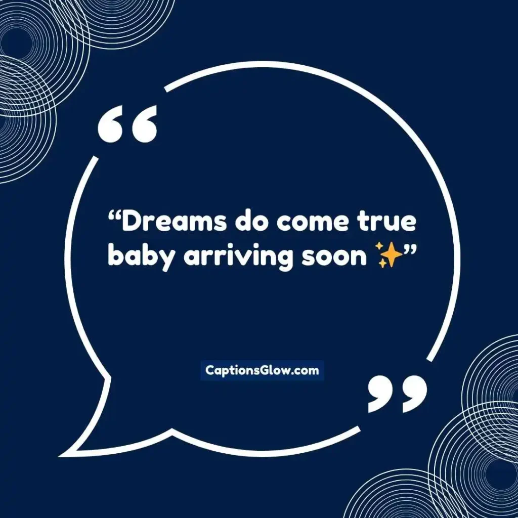 Cute Pregnancy Announcement Captions