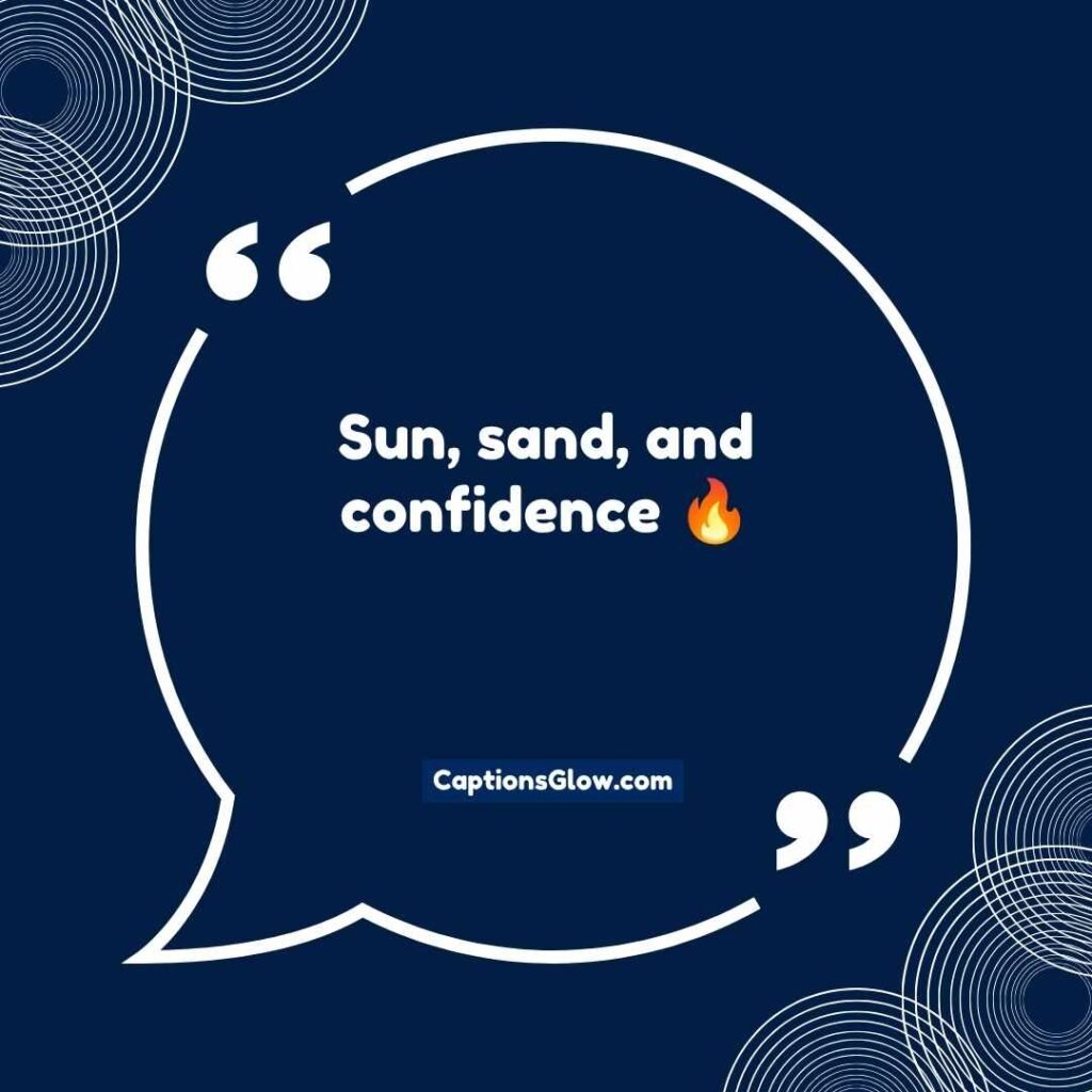 Cool Beach Captions for Boys