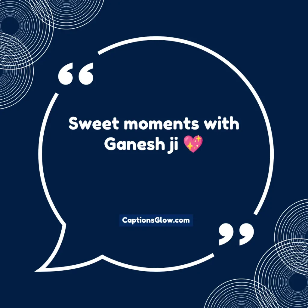 Cute Ganesh Captions