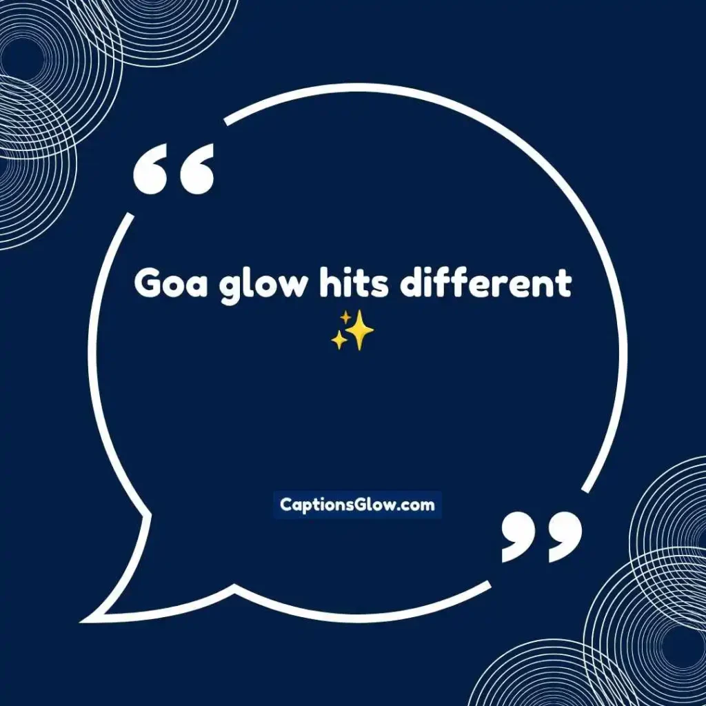 Cute Goa Captions for Girl