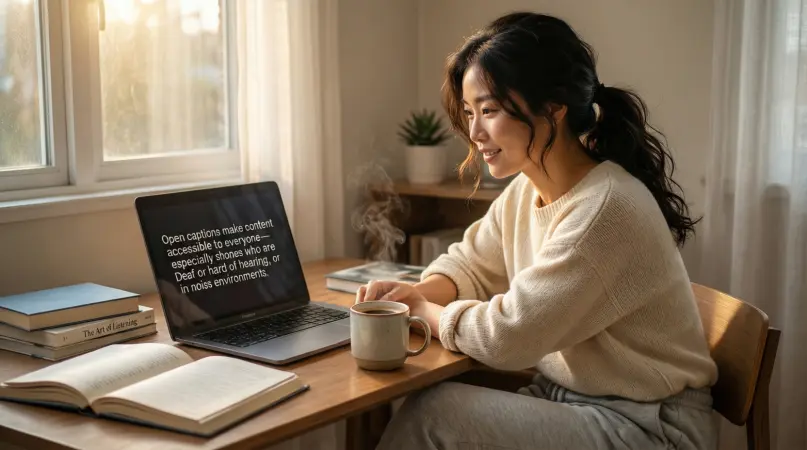 Open Captions Meaning