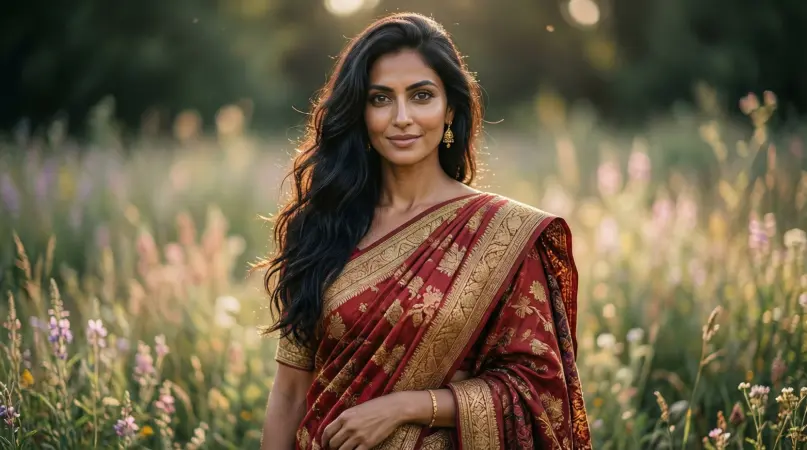 saree captions for instagram